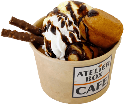 アトリエボックスカフェのアイスクリーム